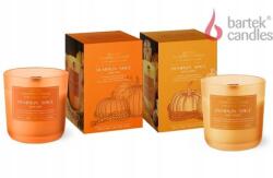 Bartek Candles Üveggyertya Tökfűszeres Félédes, 150g, szójaviasz, bükkfa kanóc, 35 órás égési idő (Pumpkin Spice Semi Sweet)