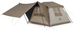 Naturehike Családi kempingsátor Village 5.0 2 Generation CNK2300ZP022 3 4 személyes 4 személy barna