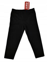 Biko Klasszikus leggings, Size 134, fekete, pamut, elasztán, 77cm hosszú (8457)