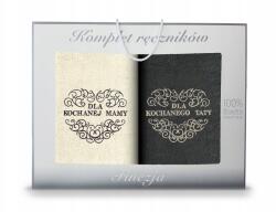 Koney Törölköző szett, hímzett Anyának és Apának, 100% pamut, Size 70x140cm (5-01)