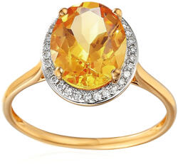 Heratis Forever Gyémánt gyűrű masszív citrinnel 2.460 ct IZBR1147