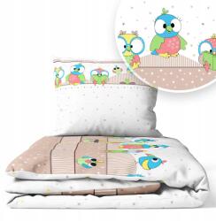 Ankras Gyerek Ágynemű Garnitúra, 120×160cm, 70×50cm, 2 részes, mintás (P-2 160/120 50/70 PAPUŻK BEŻOWE)