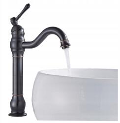 Ari Retro Mosdó Csaptelep, forgatható kifolyó, bronz, fekete (Bateria umywalkowa 01)