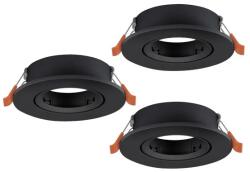 EGLO Barranco GU10 fekete beépíthető dekorációs keret szett (EG-902228) GU10 3 izzós IP20 (902228)