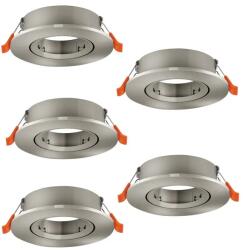 EGLO Barranco GU10 matt nikkel beépíthető dekorációs keret szett (EG-902233) GU10 5 izzós IP20 (902233)