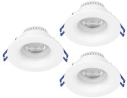 EGLO Salabate fehér fürdőszobai LED mennyezetbe építhető lámpa szett (EG-902272) LED 3 izzós IP65 (902272)