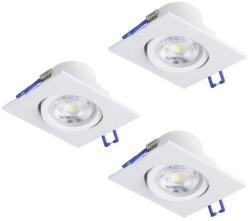 EGLO Saliceto fehér LED mennyezetbe építhető lámpa szett (EG-902328) LED 3 izzós IP20 (902328)