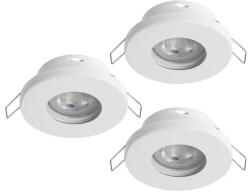 EGLO Favazzina fehér fürdőszobai mennyezetbe építhető lámpa szett (EG-901759) GU10 3 izzós IP44 (901759)