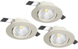 EGLO Saliceto matt nikkel LED mennyezetbe építhető lámpa szett (EG-902282) LED 3 izzós IP20 (902282)