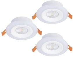 EGLO Calonge RGB fehér fürdőszobai LED mennyezetbe építhető lámpa szett (EG-901117) LED 3 izzós IP44 (901117)