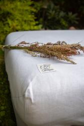  Kenderes lepedő gumival, 60×120cm, világosszürke, 100% kender (PW1)