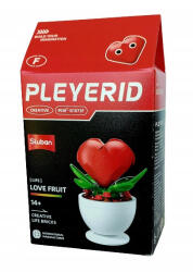 Sluban Flowers - Szív alakú piros virág "F" építőjáték készlet (M38-B1073F)