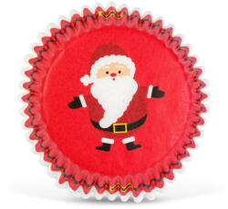  40 darabos karácsonyi muffin papír - Télapó, Mikulás minta