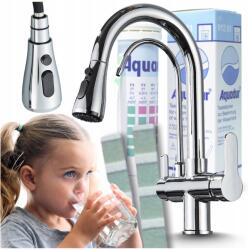 Ari konyhai csaptelep, króm, kihúzható zuhanyfej, szűrő csatlakoztatható (Bateria Kuchenna Kran Do Kuchni 03)