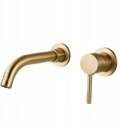 Ari Fali Mosdó Csaptelep, forgatható kifolyó, sárgaréz, kerámia szelep, falba szerelhető (Bateria Umywalkowa Podtynkowa 06)