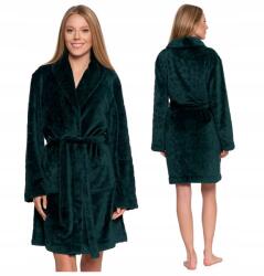 Moraj Női Köntös, Size L, üvegzöld, leopárdmintás, 100% poliészter (PDSZ4400-005)