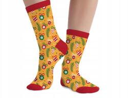 Guirca Karácsonyi gyerekzokni, Size 28-35, karácsonyfadísz mintával, poliészter (GU41799)