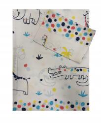 Ankras 2 részes ágyneműhuzat, 120×90cm, 100% pamut, Zoo Kontúrok minta (P-2 120/90 40/60 ZOO KONTURY)