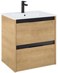 Roca Set mobilier baie (masca si lavoar cu doua sertare) Roca Alpine 60x46xH57 cm, bej (light oak) (A852012464)