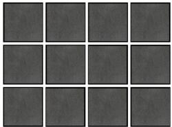 Marazzi Gresie interior portelanata antracit 10x10 cm, Marazzi Stonework Modul Indoor Anthracite P. C (MH98)