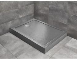 Radaway Cadita dus dreptunghiulara Radaway Doros F Compact Stone 150x90 cm, antracit (acril aspect piatra) (SDRFP1590-05-64S)