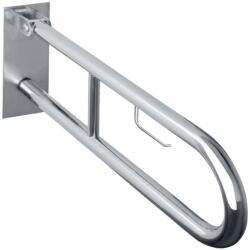 Bemeta Help Bara de sprijin rabatabila cu suport hartie 90 cm, inox mat, montaj ascuns (301407292)
