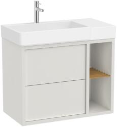 Roca Set mobilier baie (masca si lavoar cu sertar si raft cu polita) Roca Tura 80x43xH60 cm, pe partea dreapta, alb (A852028558)
