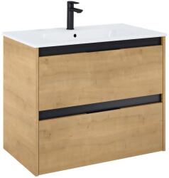 Roca Set mobilier baie (masca si lavoar cu doua sertare) Roca Alpine 80x46xH57 cm, bej (light oak) (A852014464)