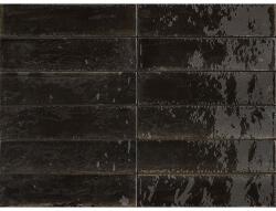 Marazzi Gresie exterior / interior portelanata neagra 6x24 cm, Marazzi Lume Black Lux (M6RP)