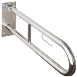 Bemeta Help Bara de sprijin rabatabila cu suport hartie 75 cm, inox lucios, montaj ascuns (301407301)