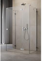 Radaway Cabina dus dreptunghiulara cu usa batanta si 2 pereti Radaway Essenza Pro KDJ+S 80x110x80 cm, profil crom (10097311-01-01L/10098080-01-01/10098080-01-01)