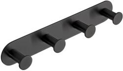 Bemeta Easy Cuier baie rotunjit cu 4 brate, negru (163106390)