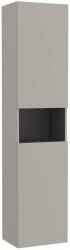 Roca Dulap baie 40x30xH175 cm Roca Ona cu doua usi si raft, reversibil, gri (grey sand) (A857636510)