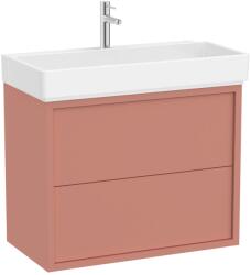 Roca Set mobilier baie (masca si lavoar cu doua sertare) Roca Tura 80x43xH60 cm, caramiziu (light terracotta) (A852033560)