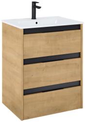 Roca Set mobilier baie (masca si lavoar cu trei sertare) Roca Alpine 60x46xH74 cm, bej (light oak) (A852015464)