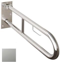 Bemeta Help Bara de sprijin rabatabila cu suport hartie 85 cm, inox mat, montaj ascuns (301407322)