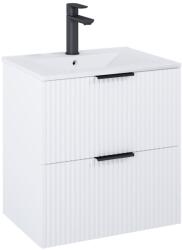 Roca Set mobilier baie cu riflaj (masca si lavoar cu doua sertare) Roca Reef 60x45xH65 cm, alb mat (A852477529)
