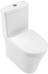 Villeroy & Boch Set Vas WC pe pardoseala cu rezervor aparent si capac soft close Villeroy & Boch O. Novo Rimless 36x61 cm evacuare orizontala (4625R001/5788S101/8M36S101)