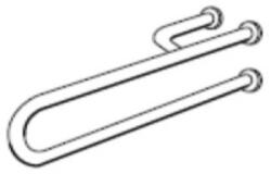 Hatria Autonomy Bara de sustinere cu armatura, 60 cm, stanga (Y0DF)