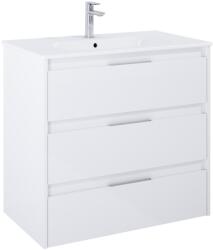 Roca Set mobilier baie (masca si lavoar cu trei sertare) Roca Alpine 80x46xH74 cm, alb lucios (A852017806)