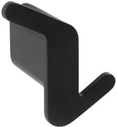 Bemeta Organic Cuier baie dublu 4 cm, varianta stanga, negru (167106200L)