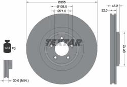TEXTAR Disc frana TEXTAR PRO 92186303 (92186303)