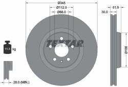 TEXTAR Disc frana TEXTAR PRO 92229203 (92229203)