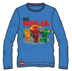 Fashion UK Lego Ninjago Be Ninja Blue gyerek hosszú ujjú póló, felső 5 év / 110 cm 85FKC68189A5 (85FKC68189A5)