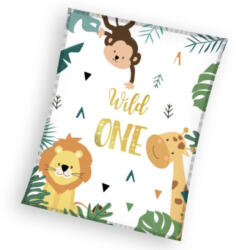 Carbotex Állatos Wild One coral fleece polár takaró 110x140cm CBX238009KNL (CBX238009KNL)