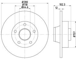 TEXTAR Disc frana TEXTAR 92131600 (92131600) - fixbox