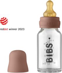 BIBS üveg cumisüvegszett - mackó - 110 ml