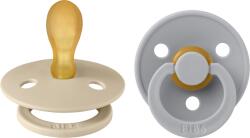 BIBS Colour szimmetrikus cumifejjel - vanília/delfin (2 db)