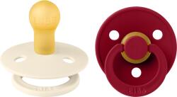 BIBS Colour - krémfehér/rubint (2 db)