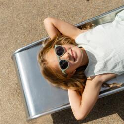 LEOSUN gyerek napszemüveg (5-12 éves) - Zsálya